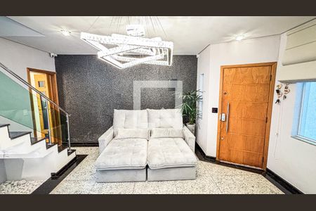 Sala de casa à venda com 3 quartos, 161m² em Vila Scarpelli, Santo André