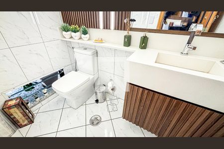 Lavabo de casa para alugar com 3 quartos, 161m² em Vila Scarpelli, Santo André