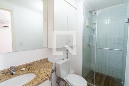 Banheiro da Suíte de kitnet/studio à venda com 1 quarto, 44m² em Vila Clementino, São Paulo