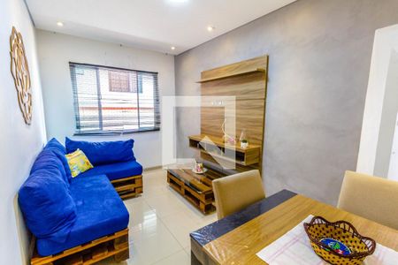 Sala de apartamento para alugar com 1 quarto, 53m² em Guilhermina, Praia Grande