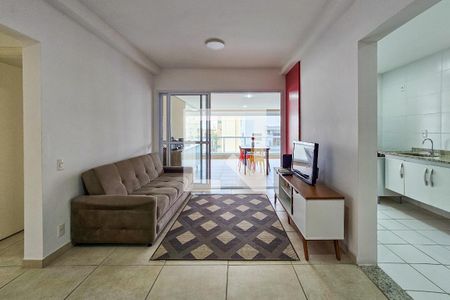 Sala de casa de condomínio para alugar com 3 quartos, 106m² em Enseada, Guarujá