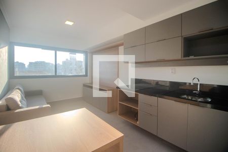 Sala e Cozinha de apartamento para alugar com 1 quarto, 33m² em Rio Branco, Porto Alegre