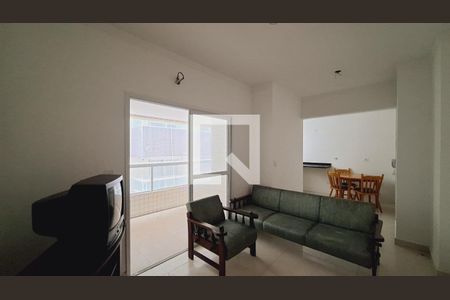 Sala de apartamento para alugar com 1 quarto, 50m² em Vila Caiçara, Praia Grande