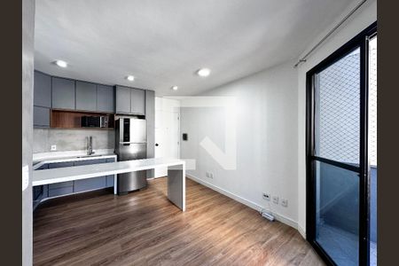 Sala de apartamento para alugar com 1 quarto, 39m² em Brooklin Paulista, São Paulo