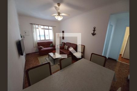 Sala de apartamento para alugar com 2 quartos, 72m² em Itararé, São Vicente