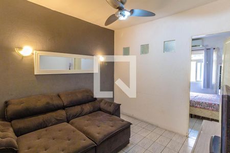 Sala de apartamento para alugar com 1 quarto, 30m² em Canto do Forte, Praia Grande