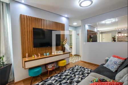 Sala de apartamento para alugar com 3 quartos, 75m² em Vila Valparaíso, Santo André