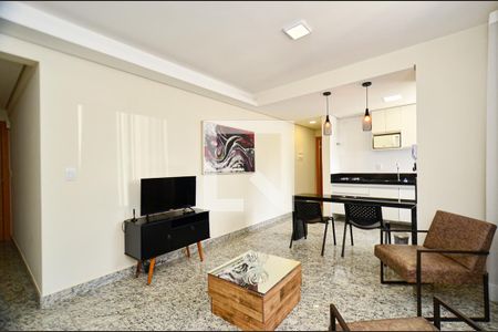 Sala de apartamento para alugar com 1 quarto, 50m² em Funcionários, Belo Horizonte