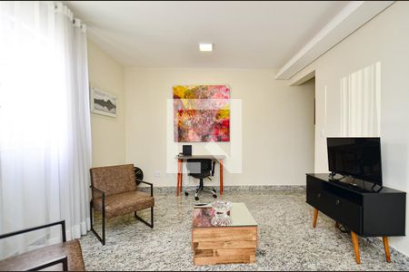 Sala de apartamento para alugar com 1 quarto, 50m² em Funcionários, Belo Horizonte