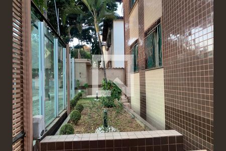 Revestimento Frontal / jardim de apartamento à venda com 3 quartos, 82m² em Dona Clara, Belo Horizonte