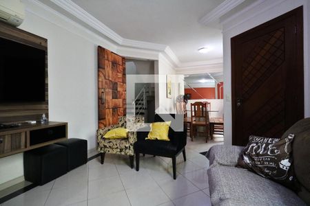 Sala de casa de condomínio à venda com 3 quartos, 105m² em Vila Scarpelli, Santo André