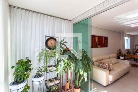 Varanda da Sala de apartamento à venda com 4 quartos, 218m² em Cidade Nova, Belo Horizonte