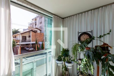 Varanda da Sala de apartamento à venda com 4 quartos, 218m² em Cidade Nova, Belo Horizonte