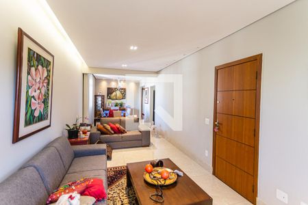 Sala de apartamento à venda com 4 quartos, 140m² em Grajaú, Belo Horizonte