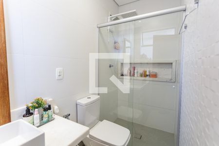 Banheiro da Suíte de apartamento à venda com 4 quartos, 140m² em Grajaú, Belo Horizonte