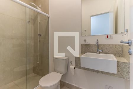 Banheiro de kitnet/studio para alugar com 1 quarto, 40m² em Campos Elíseos, São Paulo