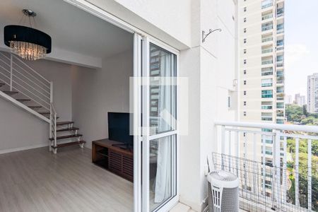 Varanda de apartamento à venda com 1 quarto, 80m² em Campo Belo, São Paulo