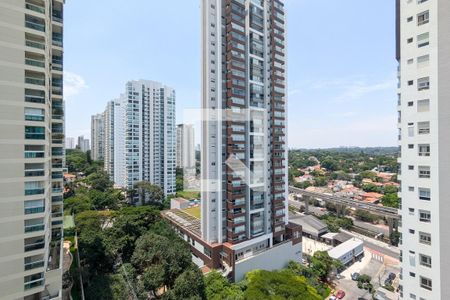 Vista da varanda de apartamento à venda com 1 quarto, 80m² em Campo Belo, São Paulo