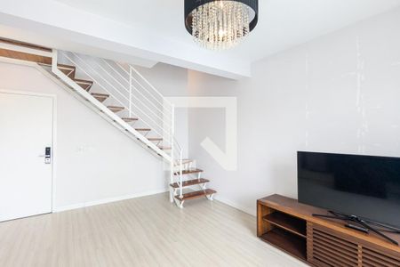 Sala de apartamento à venda com 1 quarto, 80m² em Campo Belo, São Paulo