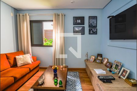 Sala de TV de apartamento à venda com 3 quartos, 144m² em Vila Assunção, Santo André