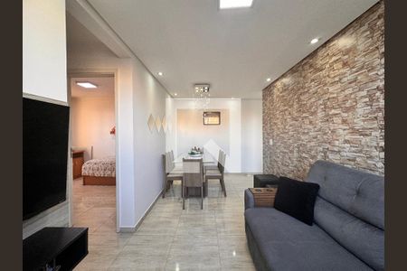 Sala de apartamento à venda com 2 quartos, 47m² em Vila Homero Thon, Santo André