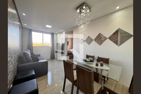 Sala  de apartamento à venda com 2 quartos, 47m² em Vila Homero Thon, Santo André