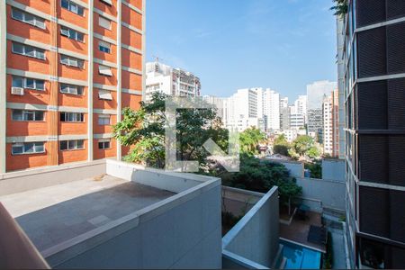 Vista da Varanda de kitnet/studio à venda com 1 quarto, 27m² em Pinheiros, São Paulo