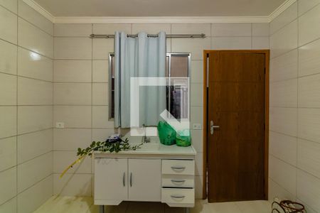 Cozinha de casa para alugar com 1 quarto, 35m² em Vila Guarani (zona Sul), São Paulo