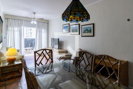 Sala de apartamento para alugar com 3 quartos, 86m² em Barra Funda, Guarujá