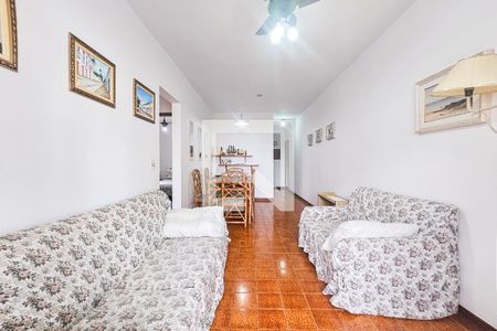 Sala de apartamento para alugar com 3 quartos, 78m² em Jardim Virginia, Guarujá