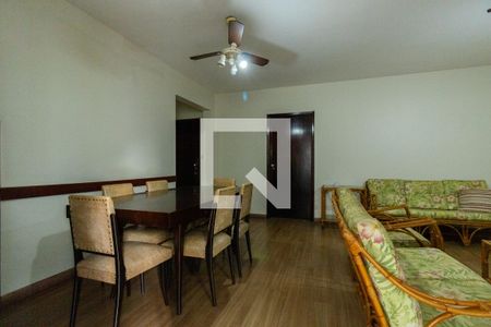 Sala de apartamento para alugar com 3 quartos, 110m² em Vila Alzira, Guarujá