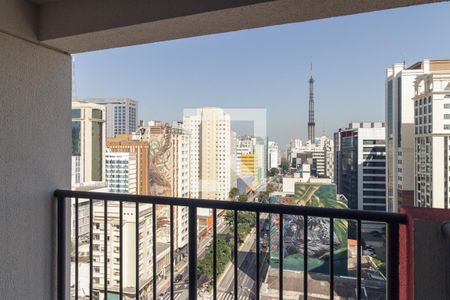 Vista do Quarto de apartamento à venda com 1 quarto, 33m² em Consolação, São Paulo