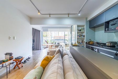 Sala de apartamento à venda com 1 quarto, 70m² em Pinheiros, São Paulo