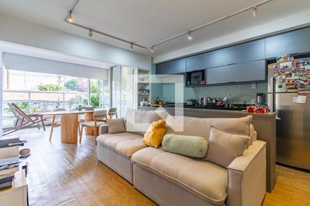 Sala de apartamento à venda com 1 quarto, 70m² em Pinheiros, São Paulo