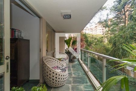 Varanda da Sala de apartamento para alugar com 3 quartos, 267m² em Vila Andrade, São Paulo