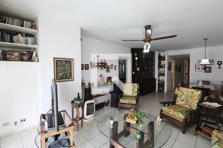 Sala de apartamento para alugar com 3 quartos, 136m² em Morro do Maluf, Guarujá