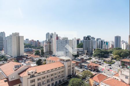 Vista da varanda de kitnet/studio à venda com 1 quarto, 27m² em Vila Mariana, São Paulo