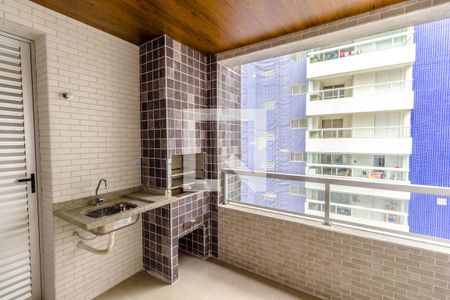 Varanda Gourmet de apartamento para alugar com 2 quartos, 77m² em Canto do Forte, Praia Grande