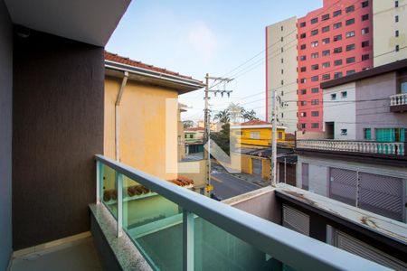 Varanda da sala de casa à venda com 3 quartos, 212m² em Vila Assunção, Santo André