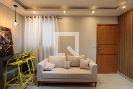 Sala de apartamento para alugar com 2 quartos, 110m² em Santa Monica, Belo Horizonte