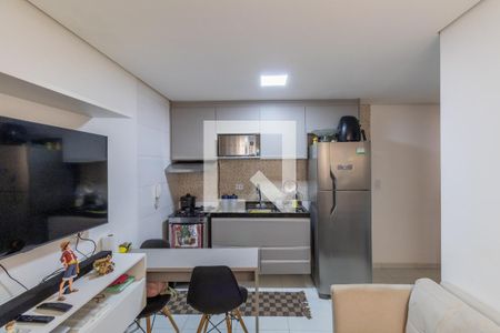 Sala e Cozinha Integrada de apartamento para alugar com 2 quartos, 49m² em Jardim São Pedro, São Paulo