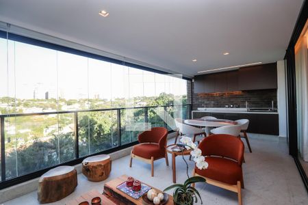 Varanda da Sala de apartamento à venda com 3 quartos, 175m² em Cidade Jardim, São Paulo