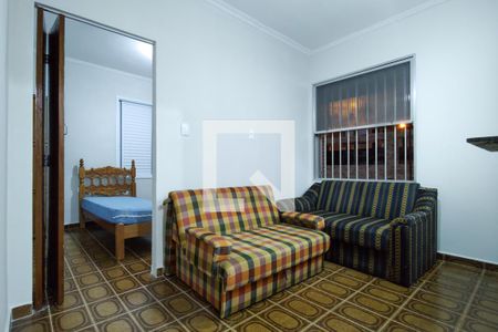 Sala de apartamento para alugar com 1 quarto, 32m² em Guilhermina, Praia Grande