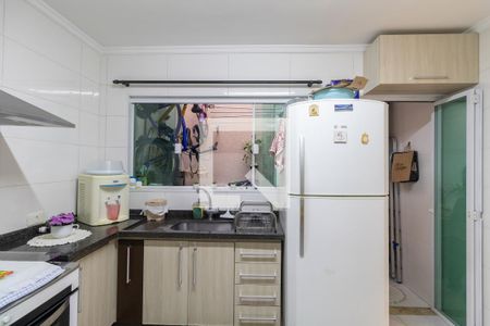 Cozinha  de casa de condomínio à venda com 2 quartos, 55m² em Vila Guilhermina, São Paulo