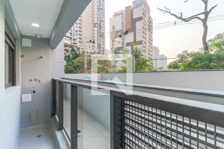 Varanda de kitnet/studio para alugar com 1 quarto, 27m² em Jardim das Acacias, São Paulo