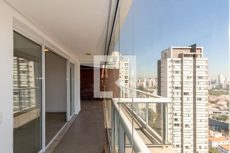 Sacada da sala de apartamento para alugar com 1 quarto, 60m² em Vila Olímpia, São Paulo