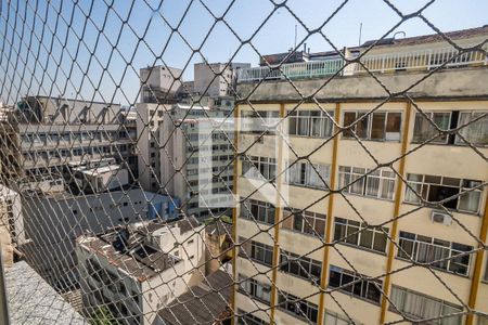 Quarto vista da janela  de apartamento à venda com 1 quarto, 32m² em Centro, Rio de Janeiro