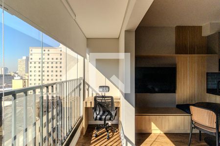 Varanda de kitnet/studio para alugar com 1 quarto, 30m² em Centro, São Paulo