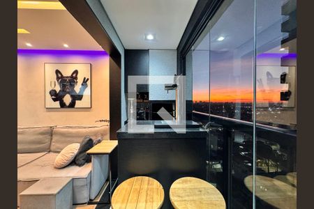 Varanda gourmet de apartamento à venda com 2 quartos, 60m² em Parque das Nações, Santo André