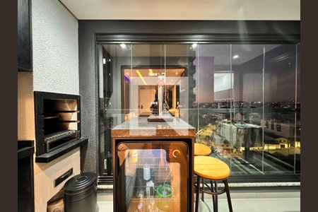 Varanda gourmet de apartamento à venda com 2 quartos, 60m² em Parque das Nações, Santo André